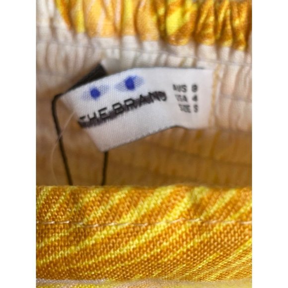 Anthropologie Faithfull The Brand Mini Dress Sundress Yellow Floral Print Size S - Picture 7 of 7